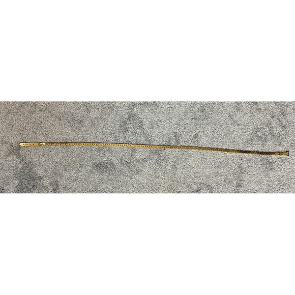 VTG 80s Accessocraft Gold Tone Metal Braided Leaf Belt 33\